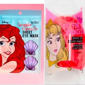 Disney Princess Spa BUNDLE - 3 Eye Treatments, 2 Spa Headbands - Mad Beauty
